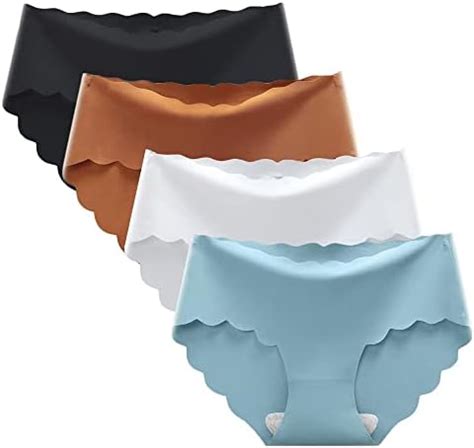 Buy AKADO Women's Seamless Hipster Panty Ice Silk Soft Panties Fitness ...