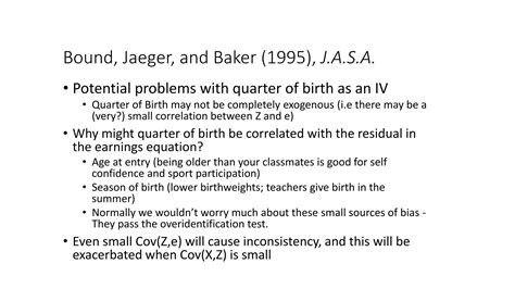 Image result for Weak Instrument Problem