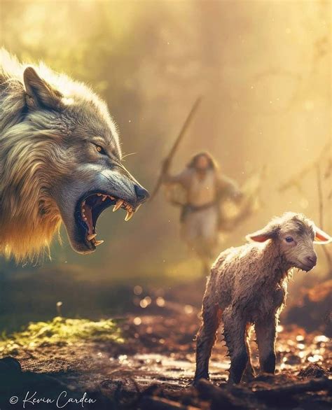 The Good Shepherd. ♥️ Credit: @kevincardenart | Jesus art, Jesus, Jesus ...