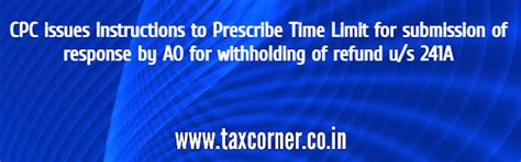 CPC Issues Instructions to Prescribe Time Limit for submission of ...