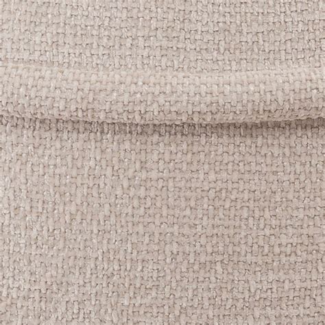 Tubio Large Footstool Ivory Chenille