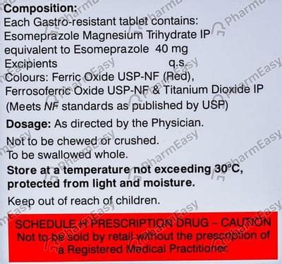 Chexid 40 MG Tablet (10): Uses, Side Effects, Price & Dosage | PharmEasy
