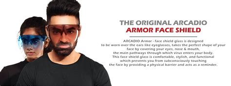ARCADIO Armor - Multipurpose Face Shield Glass - Clear