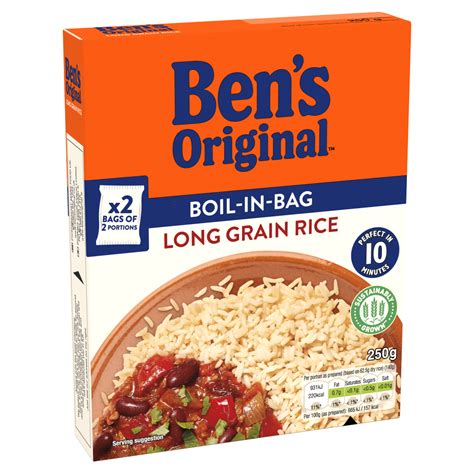 Bens Original Boil In Bag Long Grain Rice 2 x 125g | One Stop