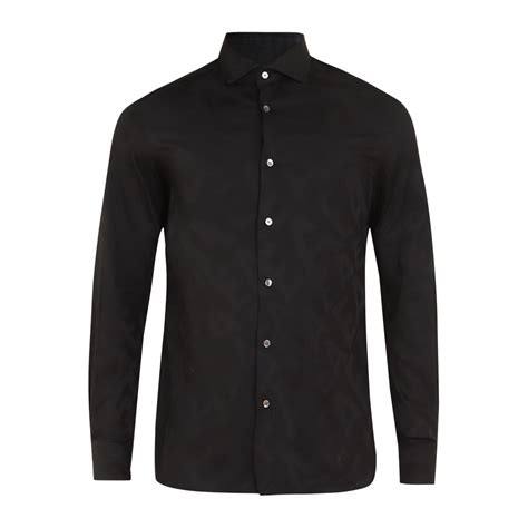 Buy Men Black Printed Long Sleeve Formal Shirts Online - 909558 | The ...