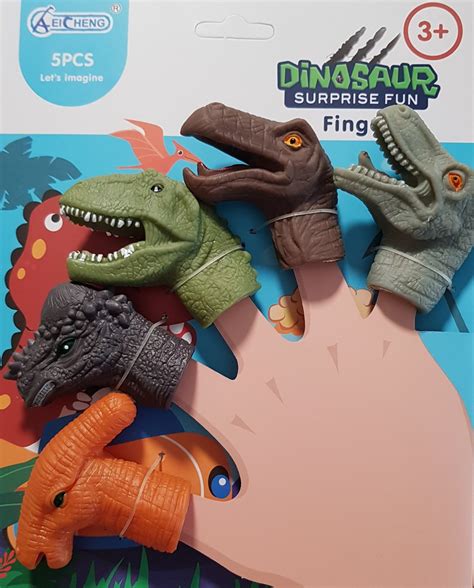 Finger Puppets - Dinosaurs (5 Pieces) - Curious Kids