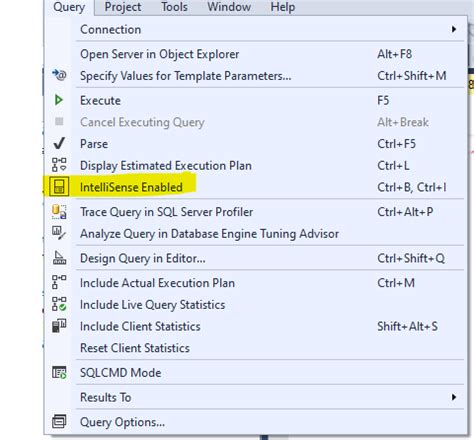 Image result for SQL IntelliSense Not Working
