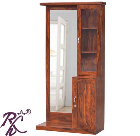 Solid Wooden Dresser With Stool - RAJ HANDICRAFT