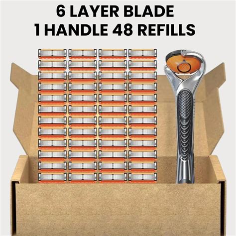 48-Piece Men's Razor Refill Set + Free Handle – valorwear