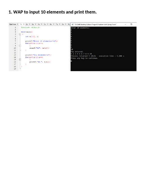 Array Questions in C Programming 的图像结果