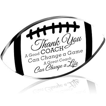 Acrylic Football Coach Gifts for Coach Thank You Gifts Office Desk ...
