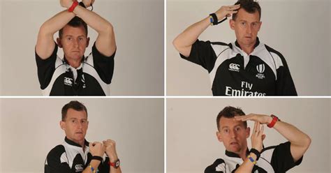 Image result for Rugby Referee Hand Signals