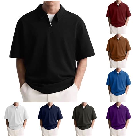 DODADAWANJ Mens Long Sleeve Button Down Shirts Solid Casual Plus Size ...