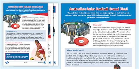 Australian Rules Grand Final Fact File