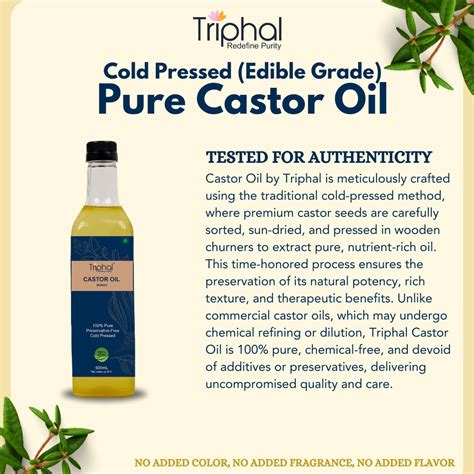 Buy Cold Pressed Pure Castor Oil / Arandi Tel | Edible Grade – Triphal