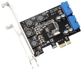 Mustpoint PCI-E X1 to 2 Ports 19 Pin USB 3.0 Header PCI Express to Dual ...