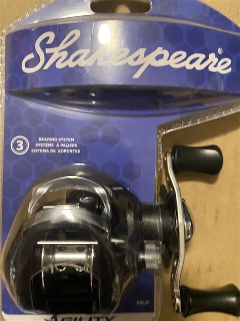 Shakespeare Agility 3 Bearing System Baitcasting Reel AGLPB 6:2:1 Gear ...