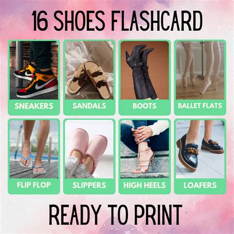 Shoes Flashcard 的图像结果