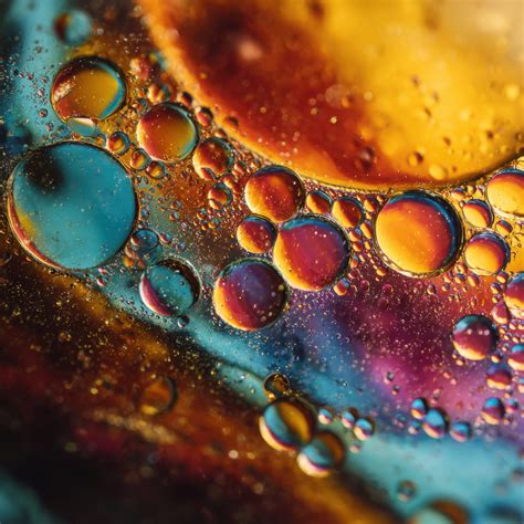 The Psychedelic Mix Of Water And Oil