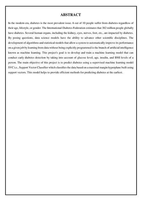 Megh - Ai - ml basic project - ABSTRACT In the modern era, diabetes is ...