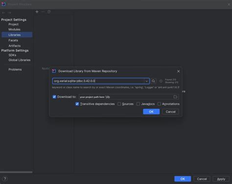Image result for IntelliJ Using SQLite