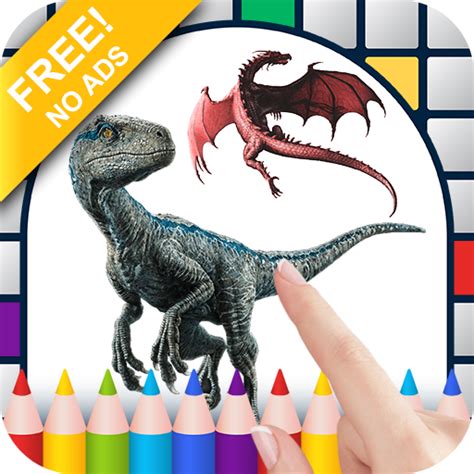 Dragons & Dinosaurs Pixel Art Color by Number Game - FREE No Ads Pixel ...