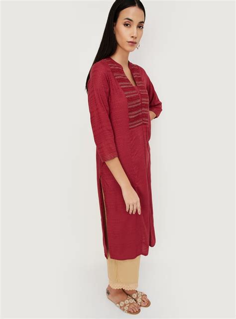 Buy Women Woven Straight Kurta Online at just Rs. 699.0 - 1000014128926 ...