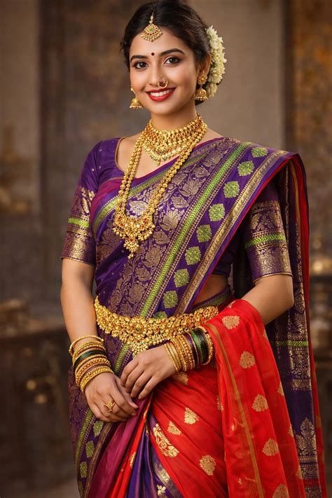 Authentic Traditional Maharashtrian Nauvari Saree for Women – Silk ...