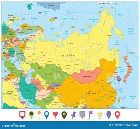 Map Of Eurasia