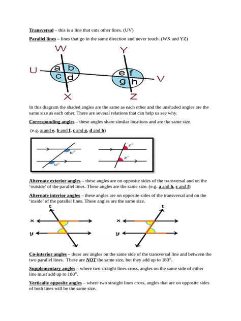 Image result for Parallel and Transversal