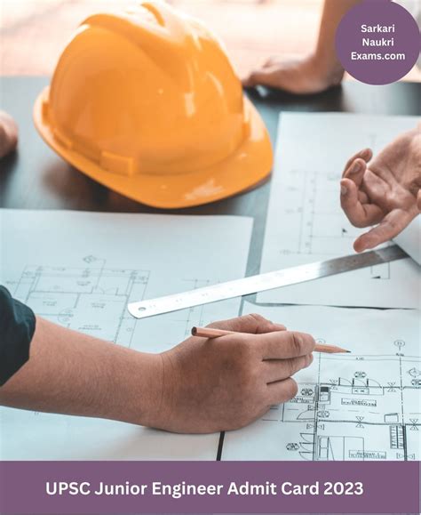 UPSC Junior Engineer Admit Card 2023 | Download Link, [Exam Date]