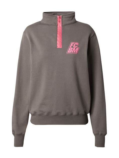 Women Half zip sweatshirt FCBM grey | Official FC Bayern Munich Store