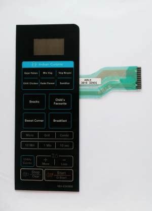 Able MH6349EB MICROWAVE OVEN MEMBRANE KEYPAD Electronic Components ...