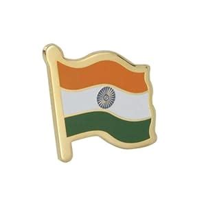 Buy The Flag Company Brass Metal Indian Flag Badge with Pin | Lapel Pin ...