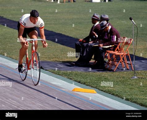 Mexico. Summer Olympics in Mexico 1968. Cycling. Action Knut Knudsen ...