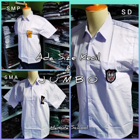 Jual Baju SD/SMP/SMA Kantong Bordir Seragam Sekolah - SMA BORDIR, 21 ...