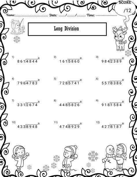 Long Division Worksheets - Free Image & PDF Printables