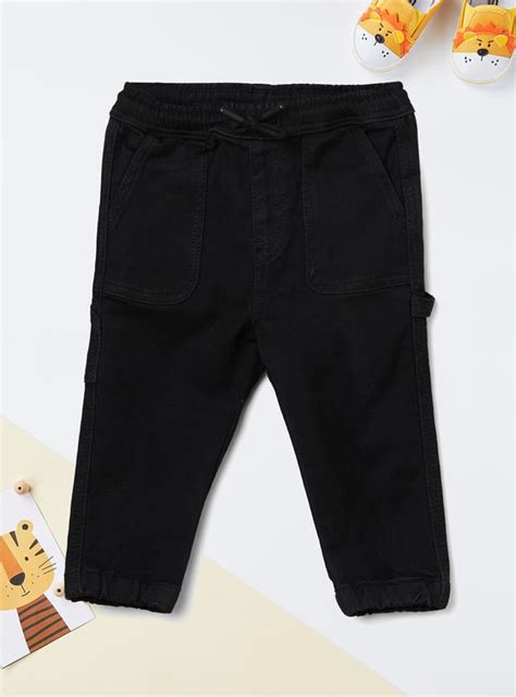 Buy Boys Textured Denim Joggers Online at just Rs. 599.0 ...