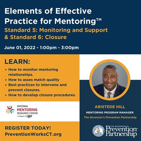 Elements of Effective Practice for Mentoring™ Standard 5: Monitoring and Support & Standard 6 ...