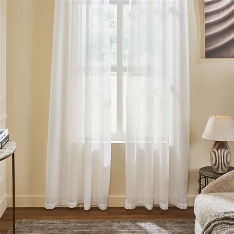 Buy DECO WINDOW Mineral Set of 2 Sheer Door Curtains from Deco Window ...