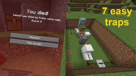 Image result for Minecraft Traps Tutorial