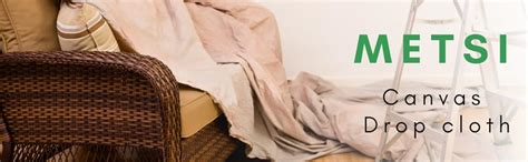 Metsi Canvas Drop Cloth Tarp - Heavy Duty Canvas Fabric for Painting ...