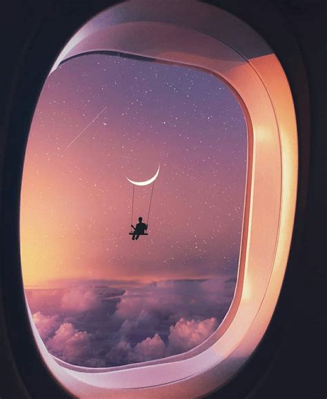 sky, plane and purple - image #6037238 on Favim.com