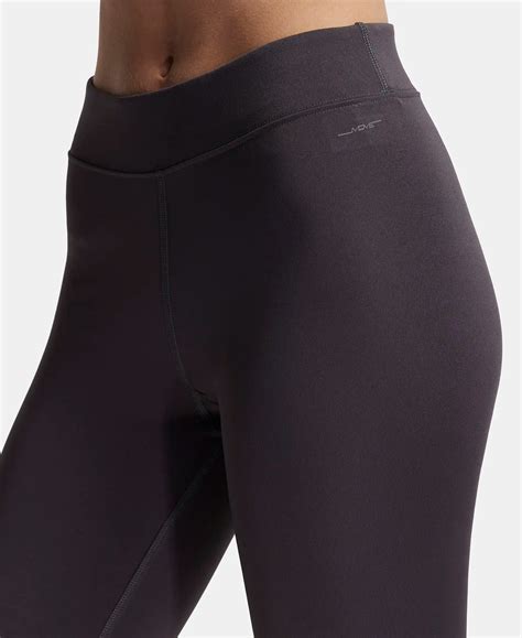 Buy Microfiber Elastane Performance Leggings with Elasticated Waistband ...