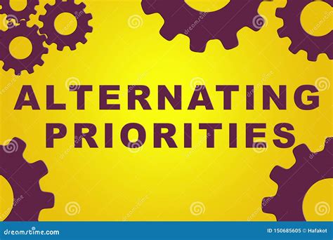 ALTERNATING PRIORITIES Concept Stock Illustration - Illustration of ...