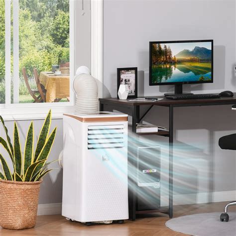 Buy HOMCOM 10000 BTU 4-In-1 Compact Portable Mobile Air Conditioner ...