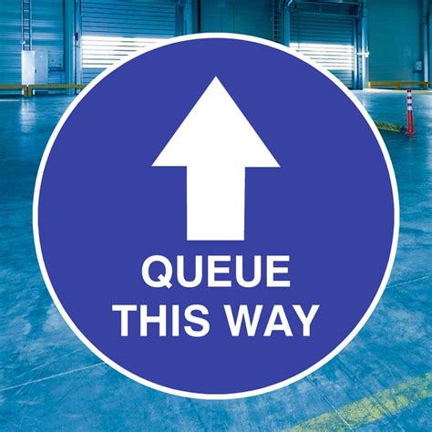 Image result for Queue This Way Sign