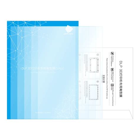 ANYCUBIC 5 PCS FEP Film, Teflon Film Replacement sheet 200 x 140 x 0.15 ...
