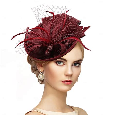 1950s Fascinators Hat Gentlewoman Fancy Dress Women's Horse Racing ...