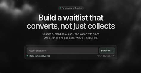 waitset - Get your first 100 early adopters